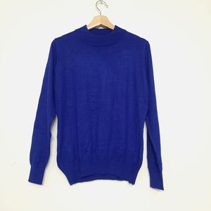 Navy soft light weight pull on sweater size medium